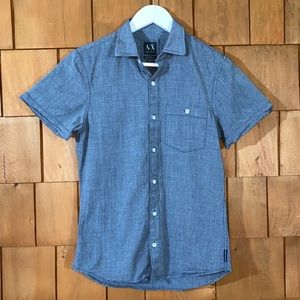 Armani Exchange fitted casual button up shirt